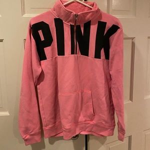 PINK quarter zip sweatshirt